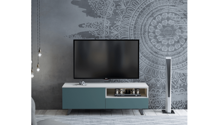 ADICT - Meuble TV piètement métal 1 porte 1...