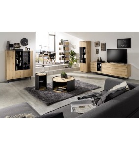 CHIC - Buffet bas 1 porte, 1 abattant, 1 tiroir