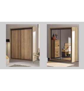 EIFFEL - Armoire 2 portes miroir 2