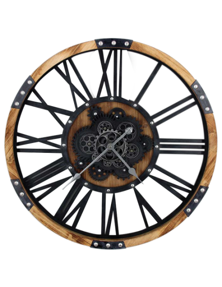 Horloge à engrenages diam 75 cm