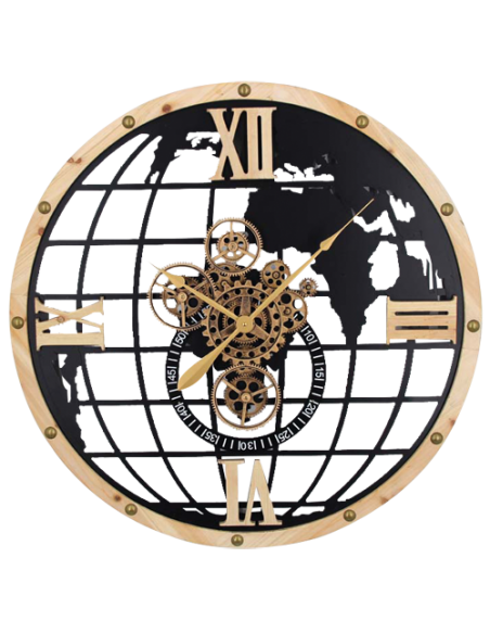 Horloge à engrenages diam 70 cm