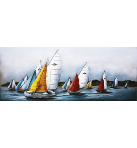 Tableau métal voiliers