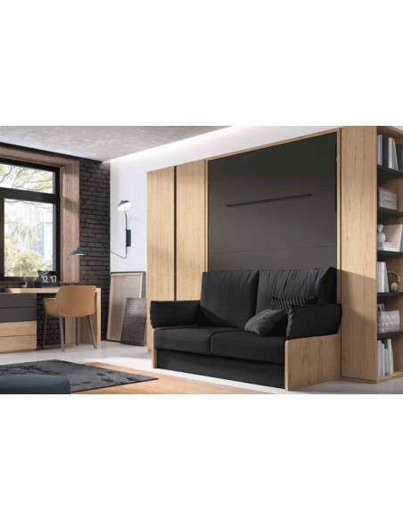 EOS - Armoire lit autoportante avec banquette 