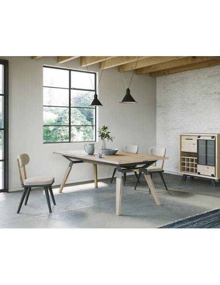 HARRY - Meuble bar 100 cm 1 porte coulissante 