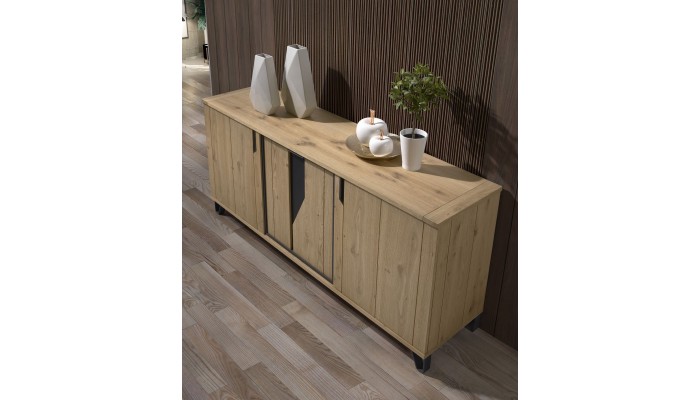 ETAPE - Enfilade 3 portes - 1 tiroir intérieur 