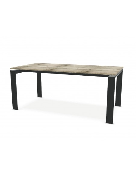 Table de repas Urban avec 2 allonges papillon en bout