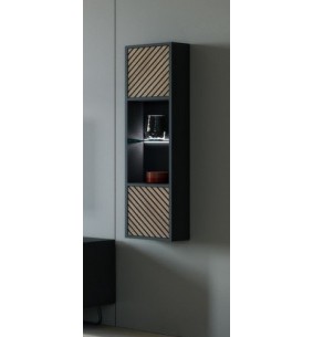 SEIDE - Colonne Murale 2 Portes Droites 1 Niche 