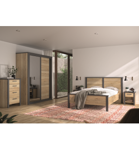 EPSI - Lit pieds haut pour couchage 140 x 190 