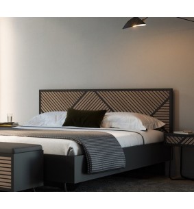 SEIDE - Base De Lit Coffre Pour Matelas 160 x 200 cm 