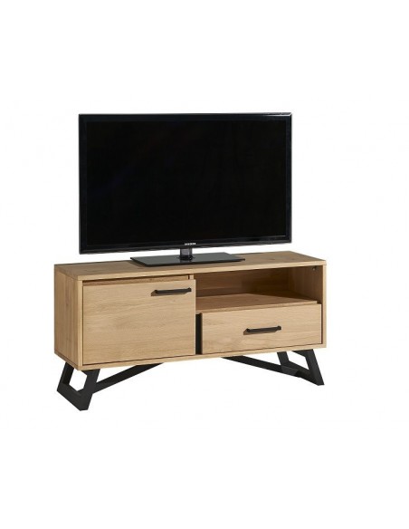 TOUAREG - Meuble TV 1 porte 1 tiroir 1 niche 