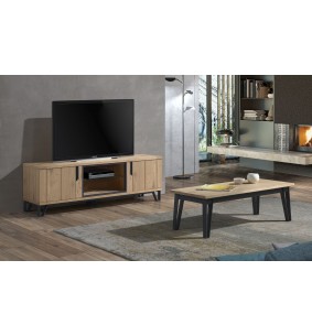 ETAPE - Meuble TV Hifi 2 portes - 1 niche  2