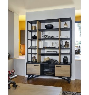 TOUAREG - Meuble TV 2 portes 1 niche 