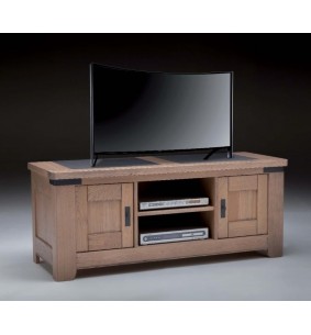BRONZE - Meuble TV 2 portes 1 niche 