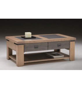 BRONZE - Table basse 1 tiroir 