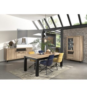 MOUNT - Table fixe - 4 pieds massifs 220 cm x 100 cm 