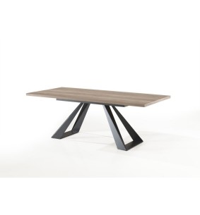 MOUNT - Table droite fixe - pied métal 200 cm x 100 cm 