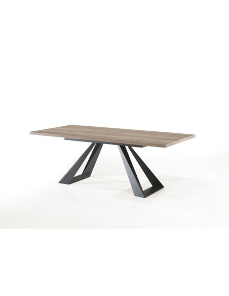 MOUNT - Table droite fixe - pied métal 220 cm x 100 cm 