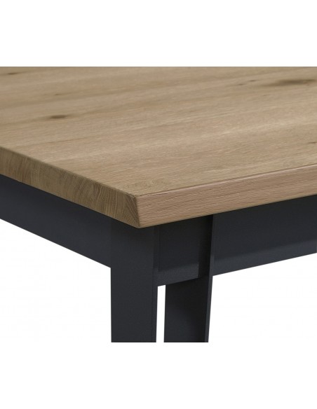 ETAPE - Table rectangle en 160 x 90 cm + allonge papillon de 60 cm 