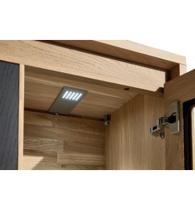 TOUAREG - Vitrine 1 porte verre 2 portes bois  2