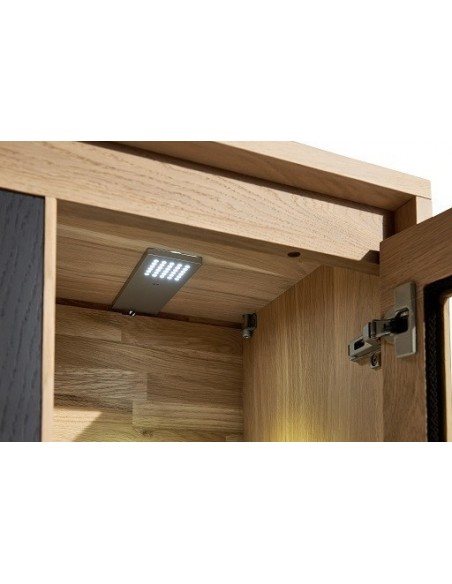 TOUAREG - Vitrine 1 porte verre 2 portes bois 