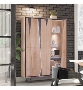 CUTTING - Vitrine 3 portes avec éclairage  2