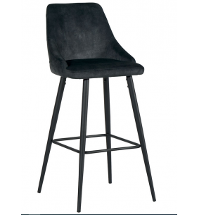 chaise de bar LOU anthracite