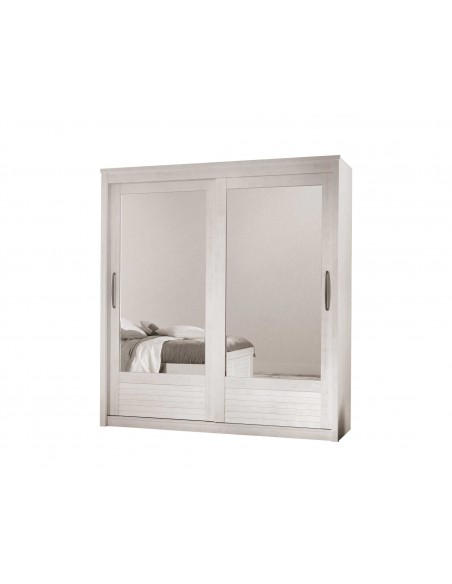 OLIVIA - Armoire 2 portes coulissantes miroirs biseautés