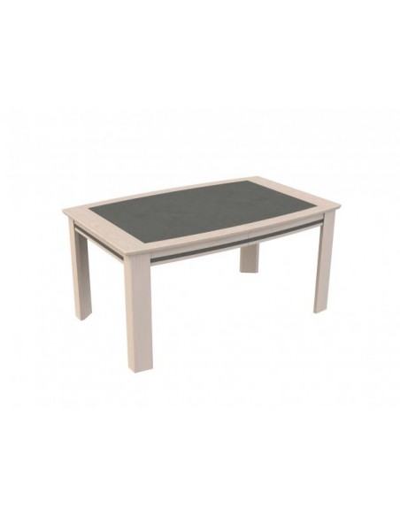 CADIX - Table tonneau extensible plateau céramique 3 finitions
