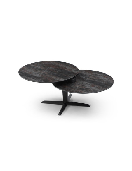 Hita - Table basse 2 plateaux pivotants 