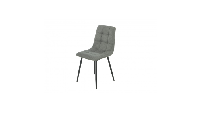 chaise en tissus gris anthracite
