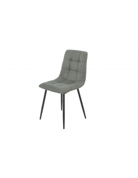 chaise en tissus gris anthracite