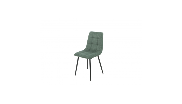 chaise en tissus verte