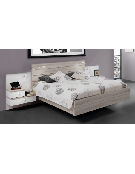 HARON - Lit pour couchage 140 x 190 cm