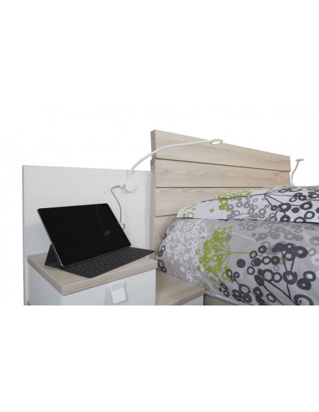 HARON - Lit pour couchage 140 x 190 cm