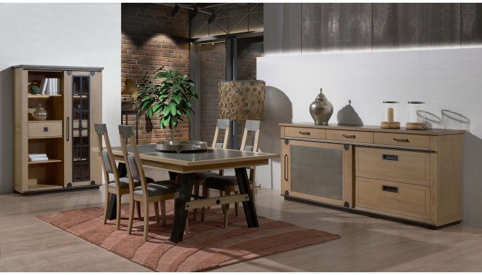CLEVELAND - Chaise haute en bois