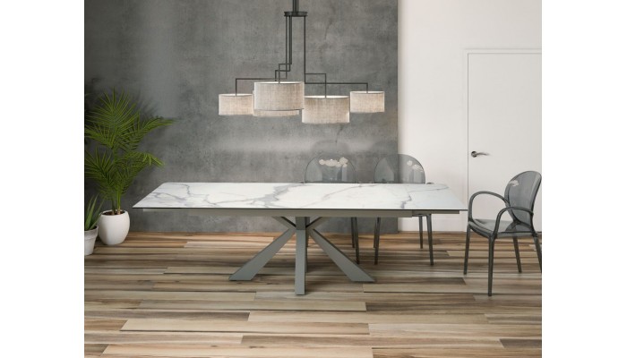 ONTARIO - Table de repas extensible avec 2...