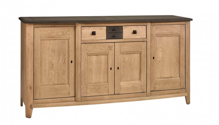 RAFFINE - Buffet enfilade 4 portes 1 tiroir...