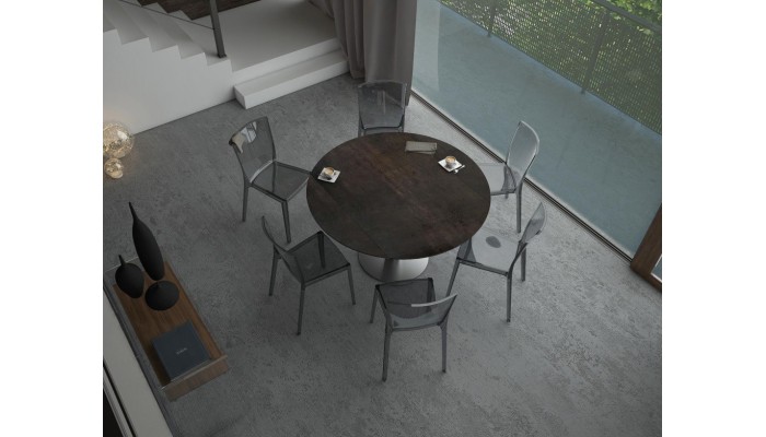 UNA - Table de repas extensible deux allonges...