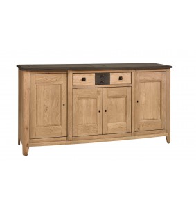 RAFFINE - Buffet enfilade 4 portes 1 tiroir grand modèle...